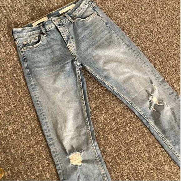 Anthropologie Pilcro And The Letterpress Slim Straight Lace Up Jeans - Picture 4 of 8